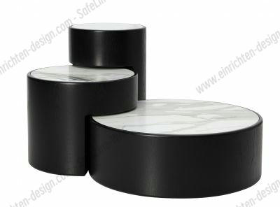 Levels Coffee Table Oak nature black - Calacatta marble PER/USE